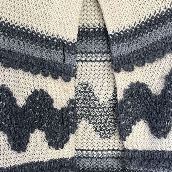 Kerrybrooke Sears Vtg. 100% Virgin Wool Cardigan Coat Jacket Texured Knit Size L - Picture 4 of 13